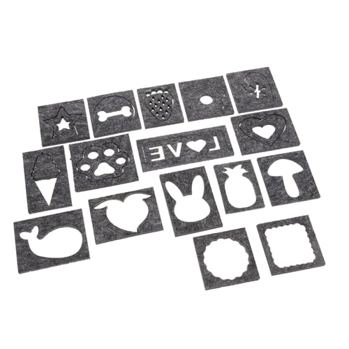 MUELODSIC 16 Stück Teiliges Filz Bastelset mit Einzigartigen DIY Nadelfilz Schablonen Vielseitige Filz Formen für Anfänger Langlebige Stoffmold für Handarbeiten und Schulprojekte MUELODSIC 16 Stück Teiliges Filz Bastelset mit Einzigartigen DIY Nadelfilz Schablonen Vielseitige Filz Formen für Anfänger Langlebige Stoffmold für Handarbeiten und Schulprojekte von MUELODSIC