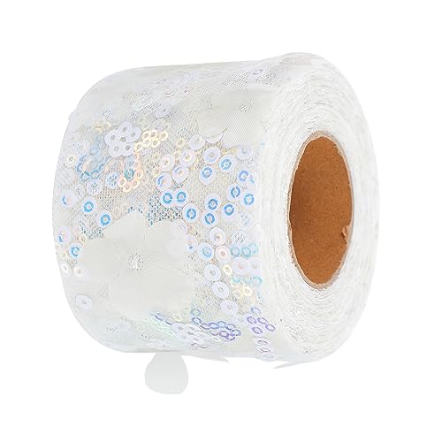 MUELODSIC 1Rolle DIY Band Besticktes Pailletten Gurtband für Projekte für Haaraccessoires Geschenkverpackungen und Näharbeiten Leicht und Vielseitig MUELODSIC 1Rolle DIY Band Besticktes Pailletten Gurtband für Projekte für Haaraccessoires Geschenkverpackungen und Näharbeiten Leicht und Vielseitig von MUELODSIC