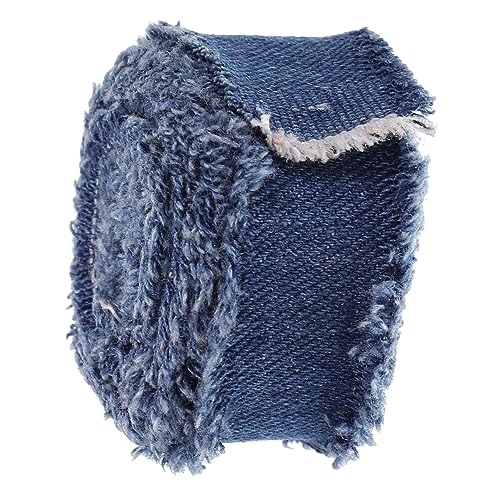 MUELODSIC 1rolle Dekoratives Baumwollband Für Bastelprojekte Breites Bedrucktes Jeansband Für Haarschleifen Geschenkverpackungen Und Festtagsdekorationen von MUELODSIC
