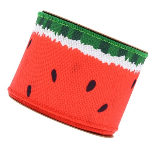 MUELODSIC 1Rolle Wassermelonen Muster Dekorationsband für DIY Handwerk Geschenkverpackung Blumenstrauß Dekoration Hochzeitsdekoration Gartenarbeiten Verarbeitung und Vielseitig MUELODSIC 1Rolle Wassermelonen Muster Dekorationsband für DIY Handwerk Geschenkverpackung Blumenstrauß Dekoration Hochzeitsdekoration Gartenarbeiten Verarbeitung und Vielseitig von MUELODSIC