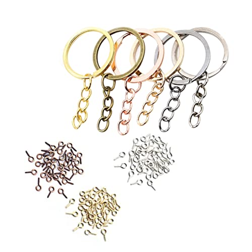MUELODSIC 1Satz DIY Schlüsselring Metall Schlüsselanhänger Ringe DIY Pendelringe für Kunsthandwerk Schlüsselringe Hummerscheren Ösen für Schlüssel MUELODSIC 1Satz DIY Schlüsselring Metall Schlüsselanhänger Ringe DIY Pendelringe für Kunsthandwerk Schlüsselringe Hummerscheren Ösen für Schlüssel von MUELODSIC