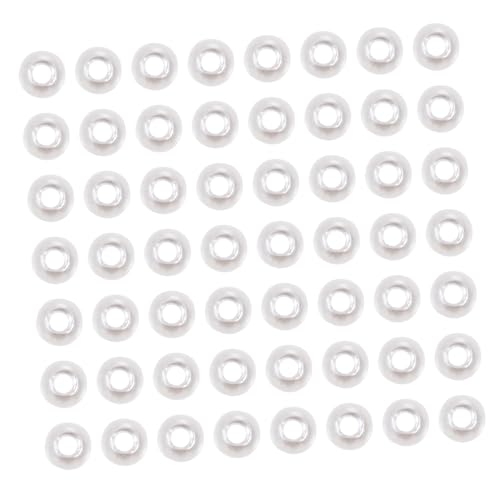 MUELODSIC 1Satz Faux Perlen DIY Perlen Charms für Schmuckdesign Handgemachte Schmuck Spacer Perlen zum Auffädeln für Armbänder Halsketten und Bastelprojekte von MUELODSIC