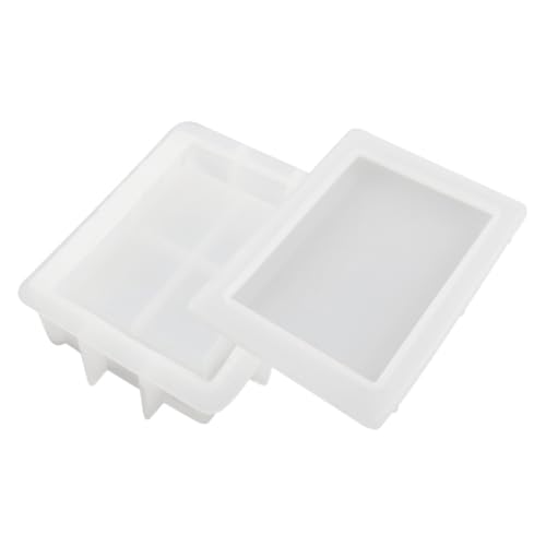MUELODSIC 1Satz Silikonform für DIY Buchförmige Aufbewahrungsbox Flexible Epoxidharz Gießform für Schmuck Handwerkswerkzeug zur Einfachen Herstellung von Dekorativen Boxen von MUELODSIC