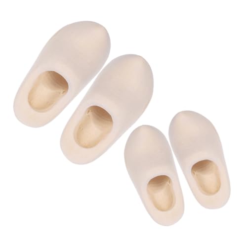 MUELODSIC 2 Paare Mini Holzschuhe Unbemalt Puppenhaus Zubehör Klompen DIY Basteln Dekoration Holzschuh Modell für Puppenhaus Accessoires Holzornamente MUELODSIC 2 Paare Mini Holzschuhe Unbemalt Puppenhaus Zubehör Klompen DIY Basteln Dekoration Holzschuh Modell für Puppenhaus Accessoires Holzornamente von MUELODSIC