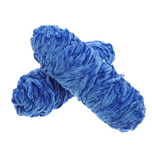 MUELODSIC 2 Rollen Chenillegarn Tragbares Häkelgarn Garn Für Anfänger Strickgarn Für Den Haushalt Häkelzubehör Garnbündel Garn Masse Multifunktions-häkelgarn Bastelgarn Häkeln Polyester Blau MUELODSIC 2 Rollen Chenillegarn Tragbares Häkelgarn Garn Für Anfänger Strickgarn Für Den Haushalt Häkelzubehör Garnbündel Garn Masse Multifunktions-häkelgarn Bastelgarn Häkeln Polyester Blau von MUELODSIC