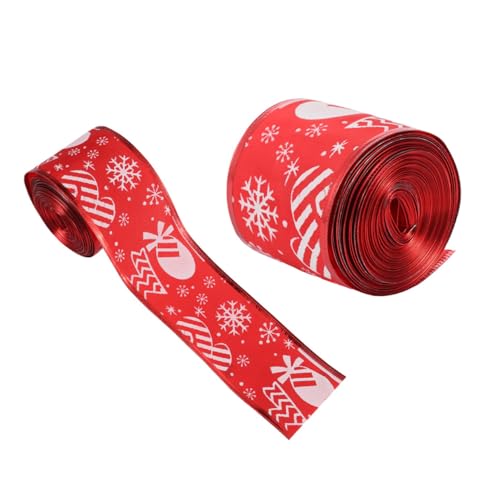 MUELODSIC 2 Rollen Dekoratives Weihnachtsband Yards mit Festlichem Druck für und Bastelprojekte für Weihnachtsdekoration Hochzeiten und Partys MUELODSIC 2 Rollen Dekoratives Weihnachtsband Yards mit Festlichem Druck für und Bastelprojekte für Weihnachtsdekoration Hochzeiten und Partys von MUELODSIC