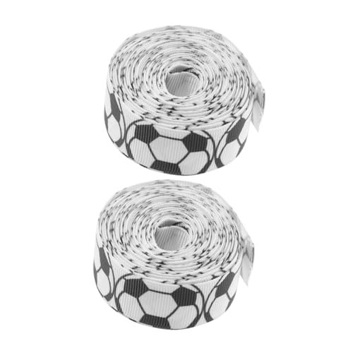 MUELODSIC 2 Rollen Fußball Geschenkband Breit Lang Bastelband für Geschenkverpackung DIY Dekoration Schleifenband für Party und Heimdeko MUELODSIC 2 Rollen Fußball Geschenkband Breit Lang Bastelband für Geschenkverpackung DIY Dekoration Schleifenband für Party und Heimdeko von MUELODSIC