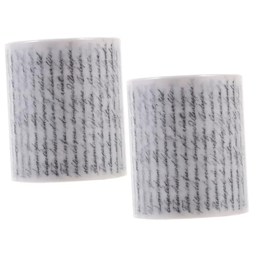 MUELODSIC 2 Rollen Vintage Washi Tape Scrapbook Dekoratives Klebeband DIY Bastelband für Tagebuch Planer und Geschenkverpackung Vielseitig Verwendbar Buntes Retro Design von MUELODSIC