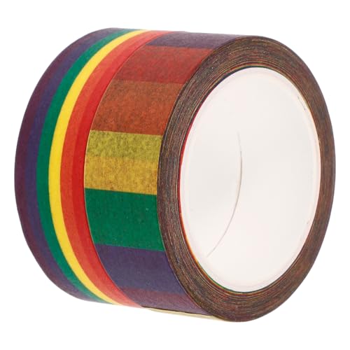 MUELODSIC 2 Rollen Washi Tape Rainbow Scrapbooking Klebeband DIY Bastelband Reißfest Transparent für Planer Notizbuch Geschenkdekoration Wiederverwendbar Handlich Vielseitig Einsetzbar MUELODSIC 2 Rollen Washi Tape Rainbow Scrapbooking Klebeband DIY Bastelband Reißfest Transparent für Planer Notizbuch Geschenkdekoration Wiederverwendbar Handlich Vielseitig Einsetzbar von MUELODSIC
