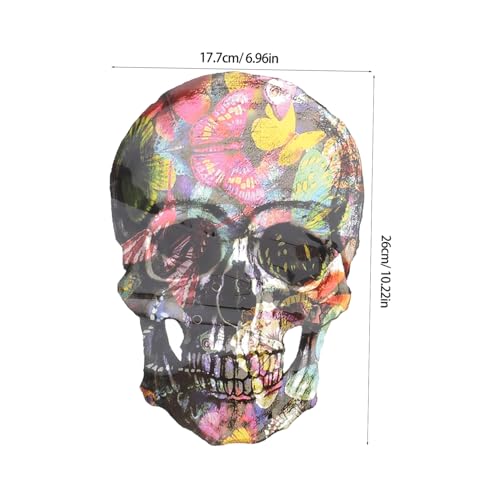 MUELODSIC 2 Stk. Teiliges DIY Heat Transfer Sticker Set mit Modischem Totenkopf Motiv Bügelbilder für Halloween Kleidung Einfach Aufzubügeln Wiederverwendbar Geeignet für Partys und MUELODSIC 2 Stk. Teiliges DIY Heat Transfer Sticker Set mit Modischem Totenkopf Motiv Bügelbilder für Halloween Kleidung Einfach Aufzubügeln Wiederverwendbar Geeignet für Partys und von MUELODSIC