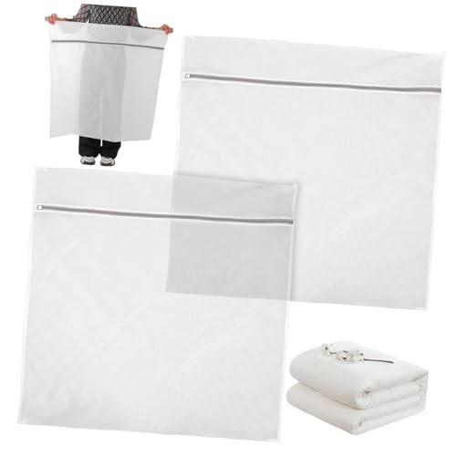 MUELODSIC 2 Stück Bettwäsche -waschnetz Wäschesack Wäschesäcke Waschsäcke Aus Netzstoff Maschenwaschbeutel Wäschebeutel Groß Extra Großer Wäschebeutel Mesh-taschen Netzbeutel Weiß Polyester MUELODSIC 2 Stück Bettwäsche -waschnetz Wäschesack Wäschesäcke Waschsäcke Aus Netzstoff Maschenwaschbeutel Wäschebeutel Groß Extra Großer Wäschebeutel Mesh-taschen Netzbeutel Weiß Polyester von MUELODSIC