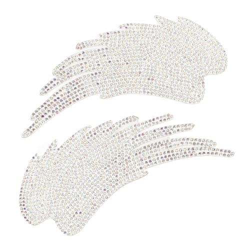 MUELODSIC 2 Stück Bügelbild Strass Patches Engelsflügel für Jacken Waschbar Trockenreinigbar Verarbeitung DIY Applikation zur Kleidung Reparatur und Dekoration MUELODSIC 2 Stück Bügelbild Strass Patches Engelsflügel für Jacken Waschbar Trockenreinigbar Verarbeitung DIY Applikation zur Kleidung Reparatur und Dekoration von MUELODSIC