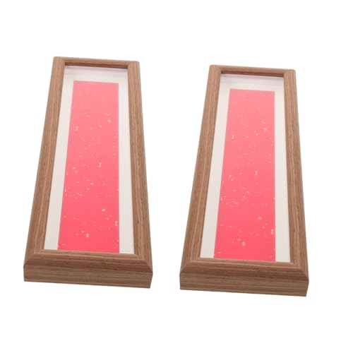 MUELODSIC 2 Stück Chinesischer Bilderrahmen aus Holz mit Seidenbrokat Stabile Tischaufsteller für Kalligrafie Postkarten und Familienfotos Vielseitiger Displayrahmen für Ausstellung und MUELODSIC 2 Stück Chinesischer Bilderrahmen aus Holz mit Seidenbrokat Stabile Tischaufsteller für Kalligrafie Postkarten und Familienfotos Vielseitiger Displayrahmen für Ausstellung und von MUELODSIC