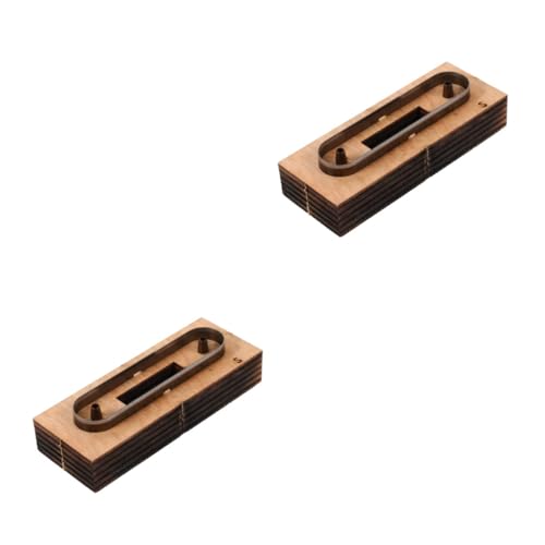 MUELODSIC 2 Stück DIY Leder Schneidform Holz Lederband Schablone Handwerk Vorlage für Lederriemen Herstellung Leicht und Praktisch Geeignet für Handarbeit und Stanzmaschinen für Anfänger und von MUELODSIC