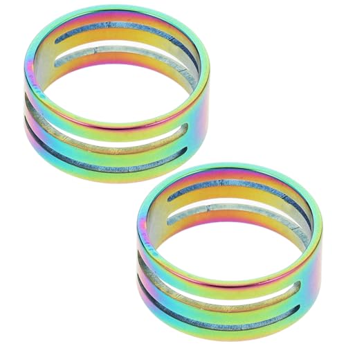 MUELODSIC 2 Stück Edelstahlring DIY -Schmuckwerkzeuge Ringe für Schmuckherstellung Ringöffner Sprungring-Öffner-Werkzeug Schmuckversorgungen Ringöffnungswerkzeug Rostfreier Stahl von MUELODSIC