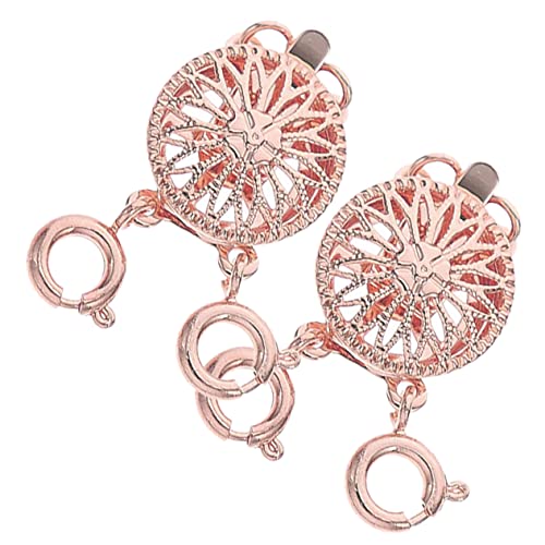 MUELODSIC 2 Stück Halsketteschicht Separator mehrere Schmuck Verschluss Halskette mehrschichtiger Verbinder Verschluss mit Schmuckverschluss Silber Halskette Verschluss Kupfer Roségold MUELODSIC 2 Stück Halsketteschicht Separator mehrere Schmuck Verschluss Halskette mehrschichtiger Verbinder Verschluss mit Schmuckverschluss Silber Halskette Verschluss Kupfer Roségold von MUELODSIC