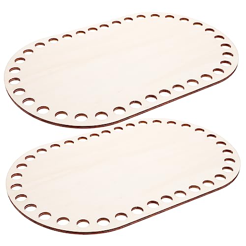 MUELODSIC 2 Stück Holz Häkeln Boden DIY Korbboden für Handtaschen Stabiler Holzrahmen für Kreative Bastelprojekte Geeignet für Anfänger und Profis MUELODSIC 2 Stück Holz Häkeln Boden DIY Korbboden für Handtaschen Stabiler Holzrahmen für Kreative Bastelprojekte Geeignet für Anfänger und Profis von MUELODSIC