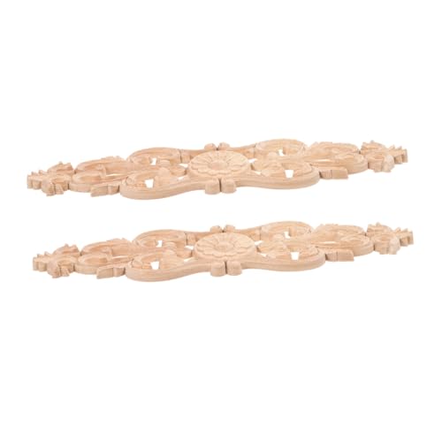 MUELODSIC 2 Stück Holzgeschnitzte Applikationen Unbemalt Holzdeko Möbel Verzierung für Schrank Tür Wand DIY Basteln Holzornamente Holzdekoration Zubehör MUELODSIC 2 Stück Holzgeschnitzte Applikationen Unbemalt Holzdeko Möbel Verzierung für Schrank Tür Wand DIY Basteln Holzornamente Holzdekoration Zubehör von MUELODSIC