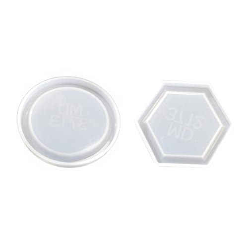 MUELODSIC 2 Stück Silikonform DIY für Epoxidharz Tabletts Rund Sechseckig Rillenfreie Flexible Gießform für Kristallklare Wiederverwendbare Kunsthandwerksschalen MUELODSIC 2 Stück Silikonform DIY für Epoxidharz Tabletts Rund Sechseckig Rillenfreie Flexible Gießform für Kristallklare Wiederverwendbare Kunsthandwerksschalen von MUELODSIC