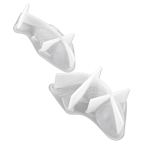 MUELODSIC 2 Stück Silikonform für DIY Fischkerzen Flexible Gießform für Duftkerzen Seifen und Handarbeiten für Kreative Projekte und von MUELODSIC