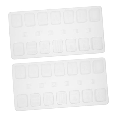 MUELODSIC 2 Stück Silikonformen Mahjong DIY Basteln Epoxidharz Gussformen Kreative Würfel Handwerksform Wiederverwendbar Waschbar Zufällige Farbe Zufällige Farbe MUELODSIC 2 Stück Silikonformen Mahjong DIY Basteln Epoxidharz Gussformen Kreative Würfel Handwerksform Wiederverwendbar Waschbar Zufällige Farbe Zufällige Farbe von MUELODSIC