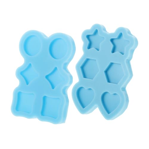 MUELODSIC 2 Stück Silikonformen für Schmuckherstellung Epoxidharz Ohrring Gießformen Stern Herz Eckig Rund Mini Resin Formen für DIY Schmuckstücke MUELODSIC 2 Stück Silikonformen für Schmuckherstellung Epoxidharz Ohrring Gießformen Stern Herz Eckig Rund Mini Resin Formen für DIY Schmuckstücke von MUELODSIC