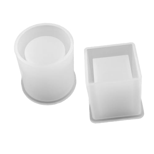 MUELODSIC 2 Stück Silikonformen für Stifthalter und Blumentöpfe Teilig Flexible DIY Gießformen aus Silikon Quadratisch und Wiederverwendbar für Harz Kerzen Seifen und Dekorationen MUELODSIC 2 Stück Silikonformen für Stifthalter und Blumentöpfe Teilig Flexible DIY Gießformen aus Silikon Quadratisch und Wiederverwendbar für Harz Kerzen Seifen und Dekorationen von MUELODSIC