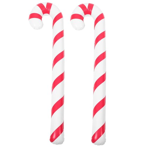 MUELODSIC 2 Stück Teiliges Aufblasbare Zuckerstangen Folienballons Rot Weiß Wiederverwendbare Weihnachtsdeko für Innen und Außen Festliche Partydekoration für Geburtstag und Weihnachtsfeier MUELODSIC 2 Stück Teiliges Aufblasbare Zuckerstangen Folienballons Rot Weiß Wiederverwendbare Weihnachtsdeko für Innen und Außen Festliche Partydekoration für Geburtstag und Weihnachtsfeier von MUELODSIC