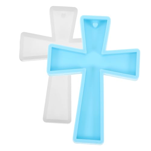 MUELODSIC 2 Stück Teiliges Kreuz Silikonform für Diy Schlüsselanhänger und Schmuck Flexible Antihaftbeschichtete Epoxidharz Gießform Tragbares Langlebiges Silikon Vielseitig für Anhänger und MUELODSIC 2 Stück Teiliges Kreuz Silikonform für Diy Schlüsselanhänger und Schmuck Flexible Antihaftbeschichtete Epoxidharz Gießform Tragbares Langlebiges Silikon Vielseitig für Anhänger und von MUELODSIC