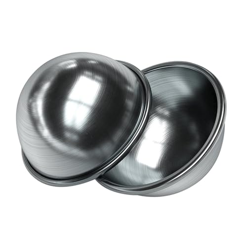MUELODSIC 2 Stück Teiliges Metall Badebomben Formset Halbkugel Design Langlebig Sicher Ergonomisch für DIY Badebomben Herstellung und Kreative Formen zum Backen und Basteln von MUELODSIC