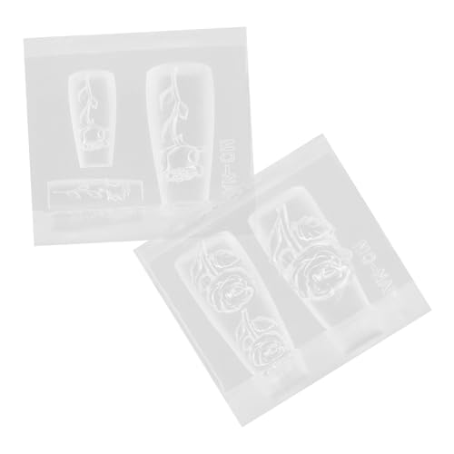 MUELODSIC 2 Stück Teiliges Silikon Nagelmodell für Nail Art DIY Hochtransparente Flexible Form für Lotus Rosenmotive Wiederverwendbar Robust für Resin und Epoxidharz Nail Decor MUELODSIC 2 Stück Teiliges Silikon Nagelmodell für Nail Art DIY Hochtransparente Flexible Form für Lotus Rosenmotive Wiederverwendbar Robust für Resin und Epoxidharz Nail Decor von MUELODSIC