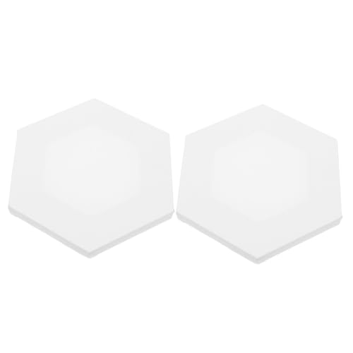 MUELODSIC 2 Stücke Unregelmäßige Malplatte Hexagon Weiß Ölgemälde Leinwandrahmen Acrylfarben DIY Zeichentafel für Studenten Künstler MUELODSIC 2 Stücke Unregelmäßige Malplatte Hexagon Weiß Ölgemälde Leinwandrahmen Acrylfarben DIY Zeichentafel für Studenten Künstler von MUELODSIC