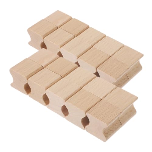 MUELODSIC 20 Stück Leere Holzstempel Gerillte Holzstempel für DIY Scrapbooking und Bastelprojekte Robuste und Langlebige Stempel Hochwertigem Holz für Kreative und Einladungskarten von MUELODSIC