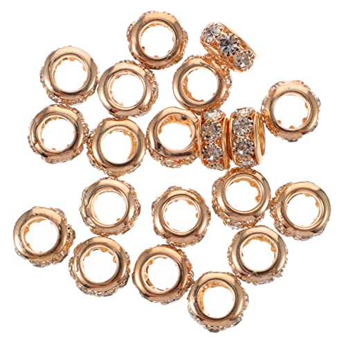 MUELODSIC 20 Stück Perlen Mit Großen Poren Abstandsperlen Lochherstellung Flache Perlen Für Armbänder DIY Plattierte Charms Für Armbänder Perlen Zum Basteln Sortierte Anzahl Runde MUELODSIC 20 Stück Perlen Mit Großen Poren Abstandsperlen Lochherstellung Flache Perlen Für Armbänder DIY Plattierte Charms Für Armbänder Perlen Zum Basteln Sortierte Anzahl Runde von MUELODSIC