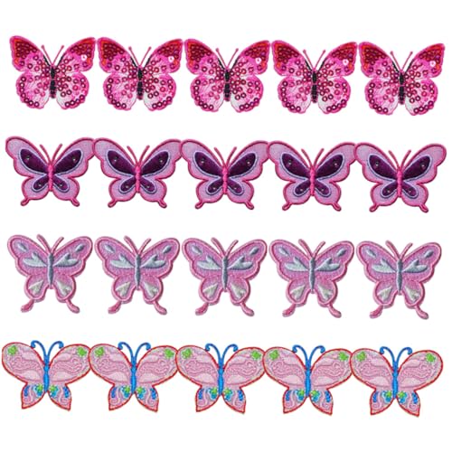 MUELODSIC 20 Stück Schmetterling Bügelflicken Stickerei Patches zum Aufbügeln Strapazierfähig Verschleißfest für Kleidung Rucksäcke DIY Reparatur und Dekoration MUELODSIC 20 Stück Schmetterling Bügelflicken Stickerei Patches zum Aufbügeln Strapazierfähig Verschleißfest für Kleidung Rucksäcke DIY Reparatur und Dekoration von MUELODSIC