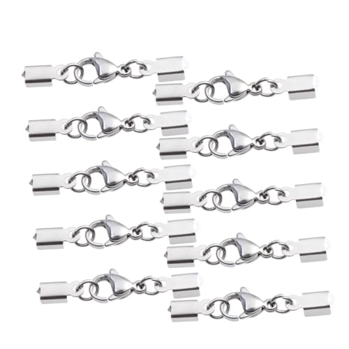 MUELODSIC 20 Stück Teiliges DIY Schmuckverschluss Silber Karabinerverschluss Lobster Claw Klammer für Halskette Armband Schmuckherstellung Zubehör Langlebig und Elegant MUELODSIC 20 Stück Teiliges DIY Schmuckverschluss Silber Karabinerverschluss Lobster Claw Klammer für Halskette Armband Schmuckherstellung Zubehör Langlebig und Elegant von MUELODSIC