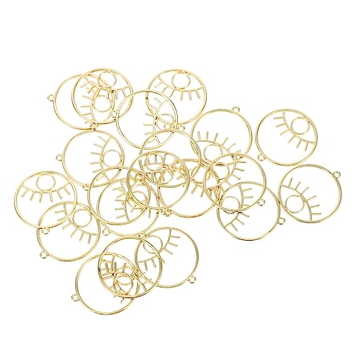 MUELODSIC 20 Stück Teiliges Geometrische Augenform Anhänger Hohl DIY Schmuckzubehör Leichtes Material für Halsketten Armbänder Ohrringe Schlüsselanhänger Handgefertigte Accessoires MUELODSIC 20 Stück Teiliges Geometrische Augenform Anhänger Hohl DIY Schmuckzubehör Leichtes Material für Halsketten Armbänder Ohrringe Schlüsselanhänger Handgefertigte Accessoires von MUELODSIC
