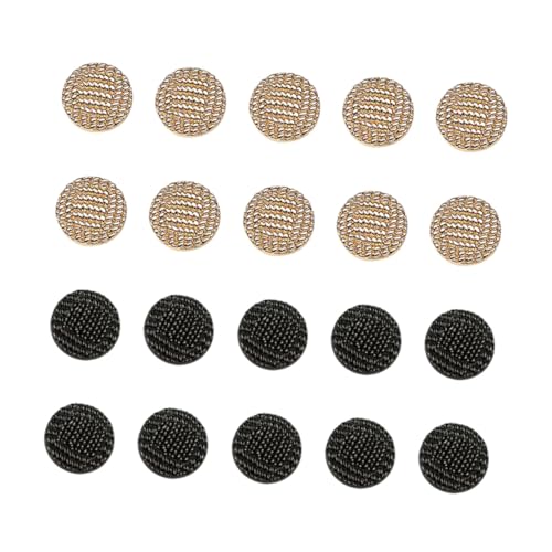 MUELODSIC 20 Stück Teiliges Metallknöpfe Langlebig Rostfrei Modisch für Kleidung Anzüge Blazer DIY Nähen und Dekoration Vielseitig für Jacken Hüte Gürtel Taschen von MUELODSIC