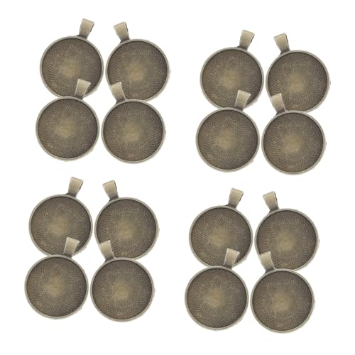 MUELODSIC 20 Stück Teiliges Runde Anhänger Fassungen aus Stabile Lünette Rohlinge für DIY Schmuckherstellung Vielseitige Cabochon Basis für Schlüsselanhänger und Individuelle MUELODSIC 20 Stück Teiliges Runde Anhänger Fassungen aus Stabile Lünette Rohlinge für DIY Schmuckherstellung Vielseitige Cabochon Basis für Schlüsselanhänger und Individuelle von MUELODSIC