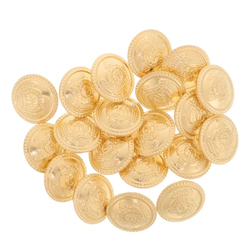 MUELODSIC 20 Stück Teiliges Runde Vintage Metallknöpfe Goldfarbene DIY Knöpfe zum Annähen für Kleidung Mantel Jeans Modische Ersatzknöpfe für Nähprojekte von MUELODSIC