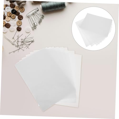 MUELODSIC 20 Stück Tpu Hot Melt Klebefolie für Stoffe Doppelseitig Leicht Fusible Adhesive Sheets Wiederverwendbar Bügelbar für DIY Kleidung und Näharbeiten von MUELODSIC