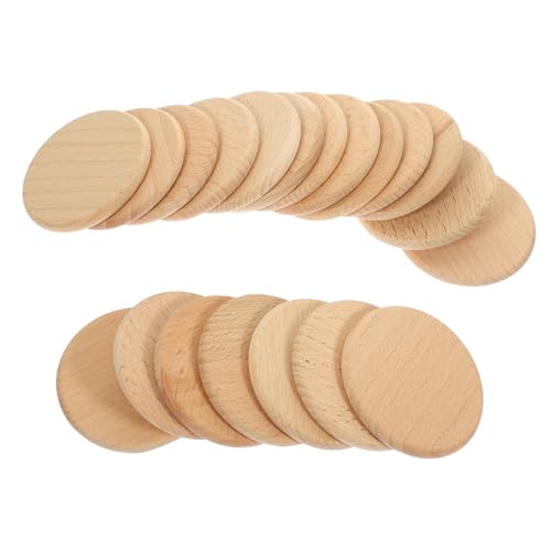 MUELODSIC 20 Stück Unbehandelte Holzscheiben Buchenholz Runde Holzplatten für DIY Bastelprojekte für Hochzeiten Geburtstagsfeiern und Kreative Dekorationen MUELODSIC 20 Stück Unbehandelte Holzscheiben Buchenholz Runde Holzplatten für DIY Bastelprojekte für Hochzeiten Geburtstagsfeiern und Kreative Dekorationen von MUELODSIC