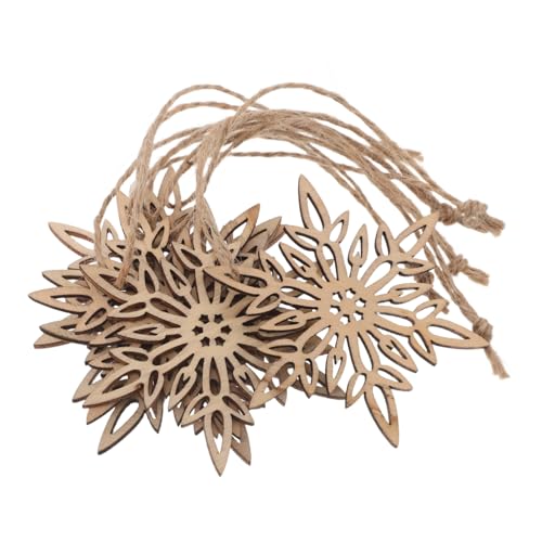 MUELODSIC 20 Stück Unfertige Holz-Schneeflocken Deko zum Bemalen DIY Holzscheiben Christbaumschmuck Bastelornamente Weihnachtsdekoration für Familien MUELODSIC 20 Stück Unfertige Holz-Schneeflocken Deko zum Bemalen DIY Holzscheiben Christbaumschmuck Bastelornamente Weihnachtsdekoration für Familien von MUELODSIC