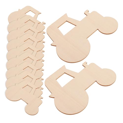 MUELODSIC 20 Stück Unlackierte Holztraktor Anhänger für DIY Graffiti Bastelmaterial für Kreative Wanddekoration und Kunstprojekte MUELODSIC 20 Stück Unlackierte Holztraktor Anhänger für DIY Graffiti Bastelmaterial für Kreative Wanddekoration und Kunstprojekte von MUELODSIC