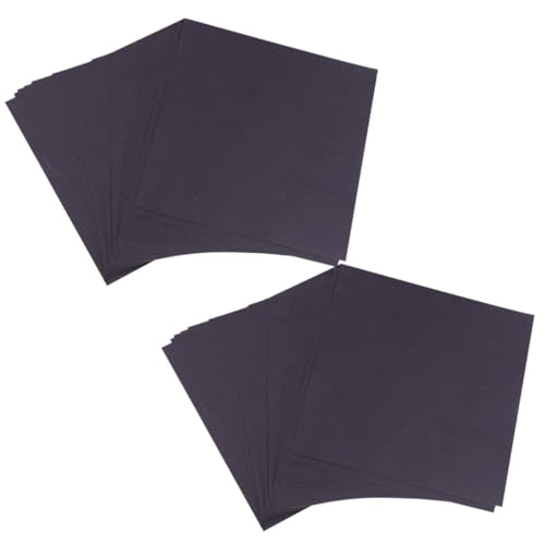 MUELODSIC 200 Blatt Doppelseitiges Origami Papier Schwarz Quadratisch Faltpapier DIY Bastelpapier für Handwerk Party Dekoration Herstellung von MUELODSIC