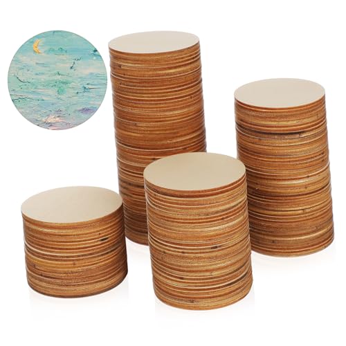 MUELODSIC 200 Stk. Runde Holzscheiben Stärke Naturbelassene Holzscheiben zum Basteln mit Glatten Kanten für DIY Dekoration und Handwerksprojekte MUELODSIC 200 Stk. Runde Holzscheiben Stärke Naturbelassene Holzscheiben zum Basteln mit Glatten Kanten für DIY Dekoration und Handwerksprojekte von MUELODSIC