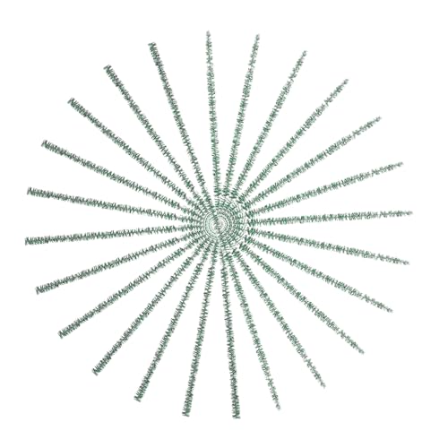 MUELODSIC 200 Stück Glitzer Pfeifenreiniger Grün Bastelstäbe Twistbar für DIY Kreative Weihnachtsdeko Party Zubehör MUELODSIC 200 Stück Glitzer Pfeifenreiniger Grün Bastelstäbe Twistbar für DIY Kreative Weihnachtsdeko Party Zubehör von MUELODSIC
