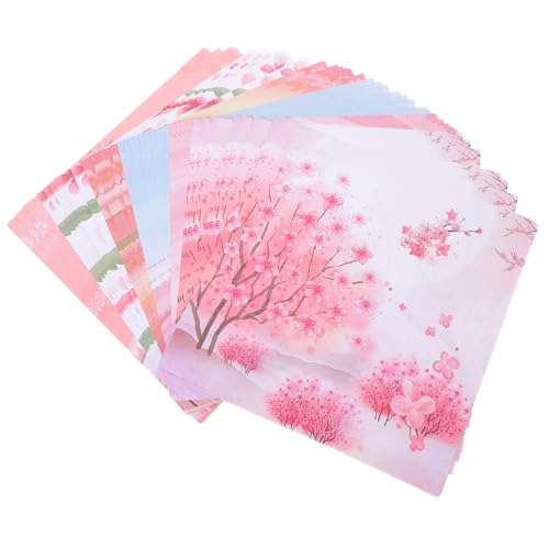 MUELODSIC 200 Stück Teiliges Origami Papier Doppelseitig Faltpapier Bastelpapier für DIY Schneiden Scrapbooking und Reißfest Quadratisch für Anfänger und Handwerk von MUELODSIC