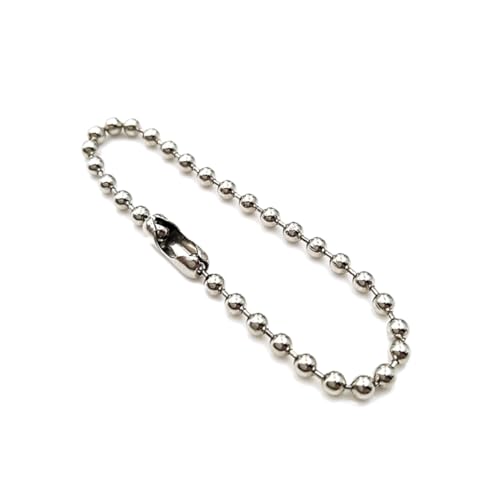 MUELODSIC 200 Stück Teiliges Verstellbare Edelstahl Kugelkette Silber Langlebige Metall Perlenkette mit Verbinder für Schlüsselanhänger Hundemarken und DIY Schmuckherstellung MUELODSIC 200 Stück Teiliges Verstellbare Edelstahl Kugelkette Silber Langlebige Metall Perlenkette mit Verbinder für Schlüsselanhänger Hundemarken und DIY Schmuckherstellung von MUELODSIC