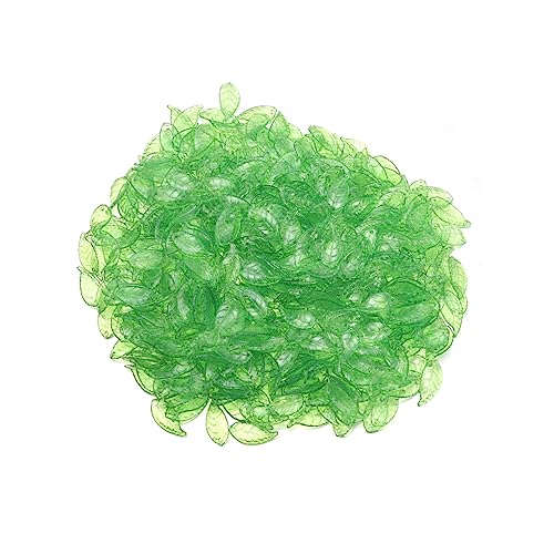 MUELODSIC 200G Transparente Blattperlen für DIY Schmuck Bastel und Dekorationsprojekte für Halsketten Armbänder und Gestaltung mit Großen Löchern von MUELODSIC